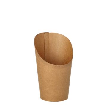 Coupelles, carton 230 ml 10 cm x 6 cm x 8 cm marron