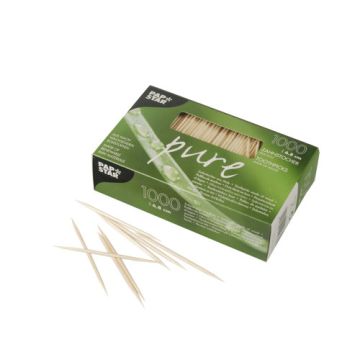 Cure dents, bois "pure" rond 6,8 cm