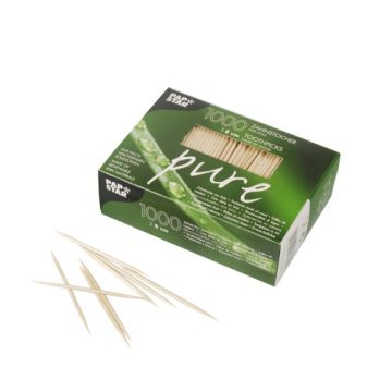 Cure dents, bois "pure" rond 8 cm